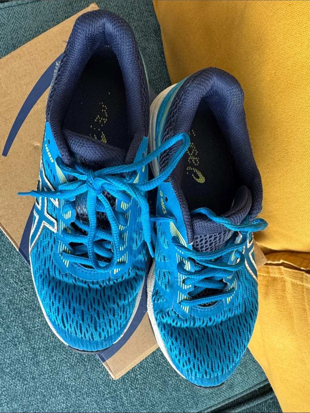 ASICS Kids' Blue Athletic Running Shoes GT 1000